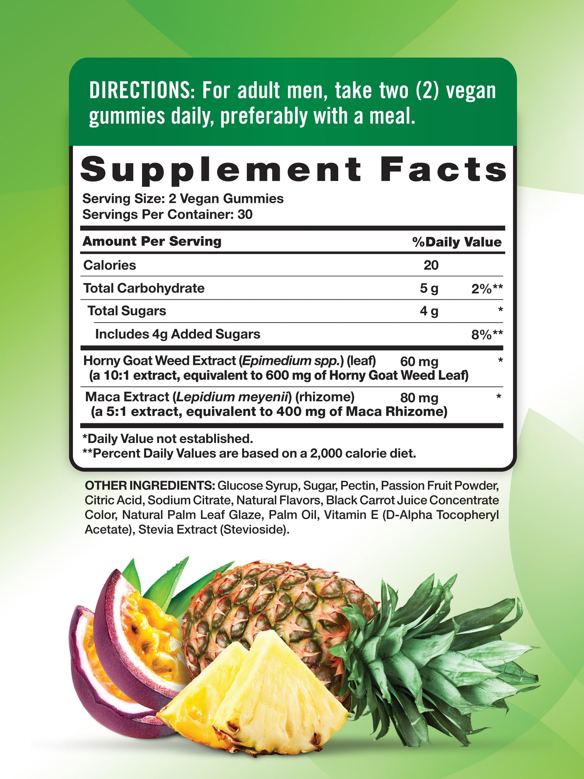 Nature's Truth Horny Goat Weed Gummies – 60 Count, Maca Root, Vegan & Gluten Free