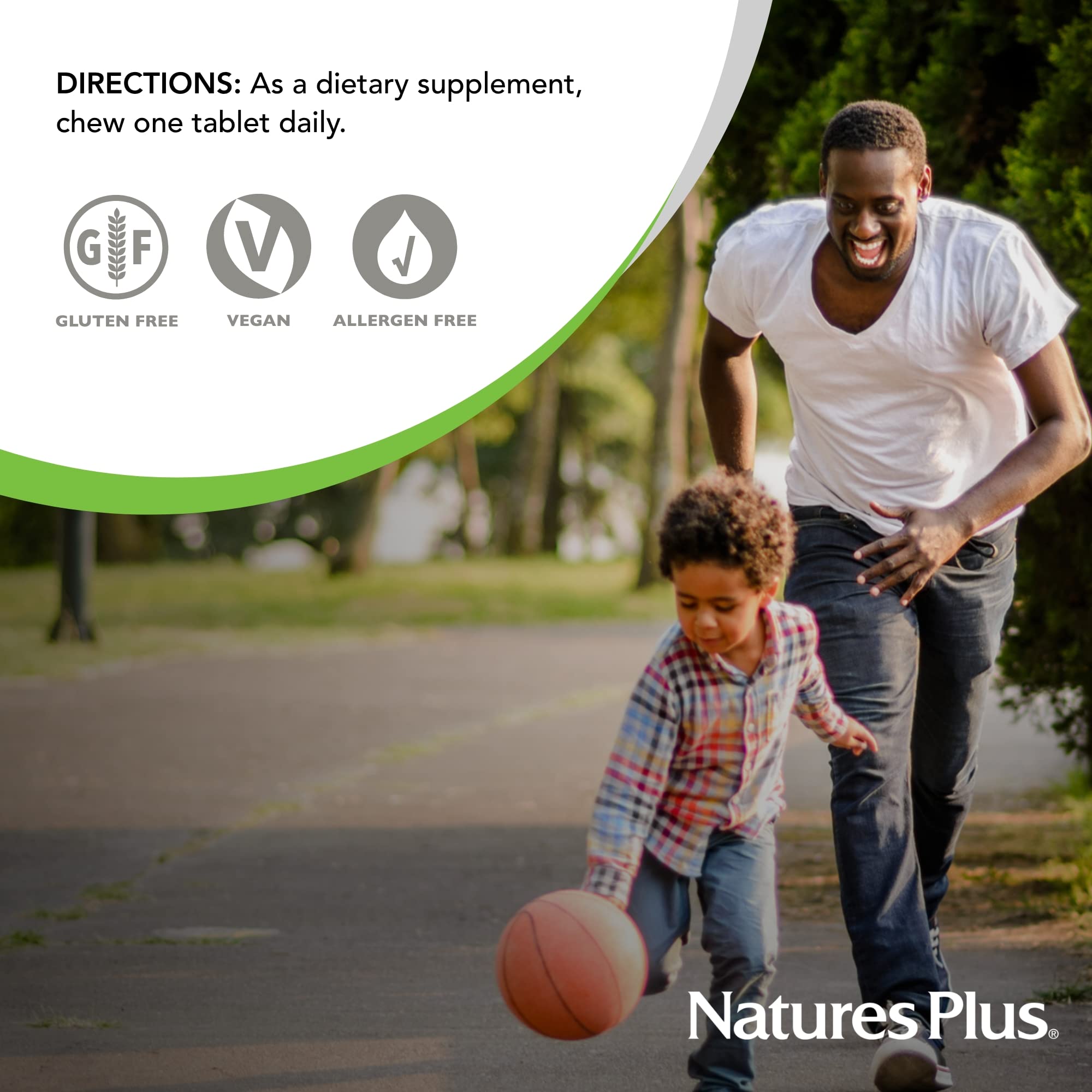 NaturesPlus Vitamin C 500 mg Chewable (180 Tablets) | Immune Support