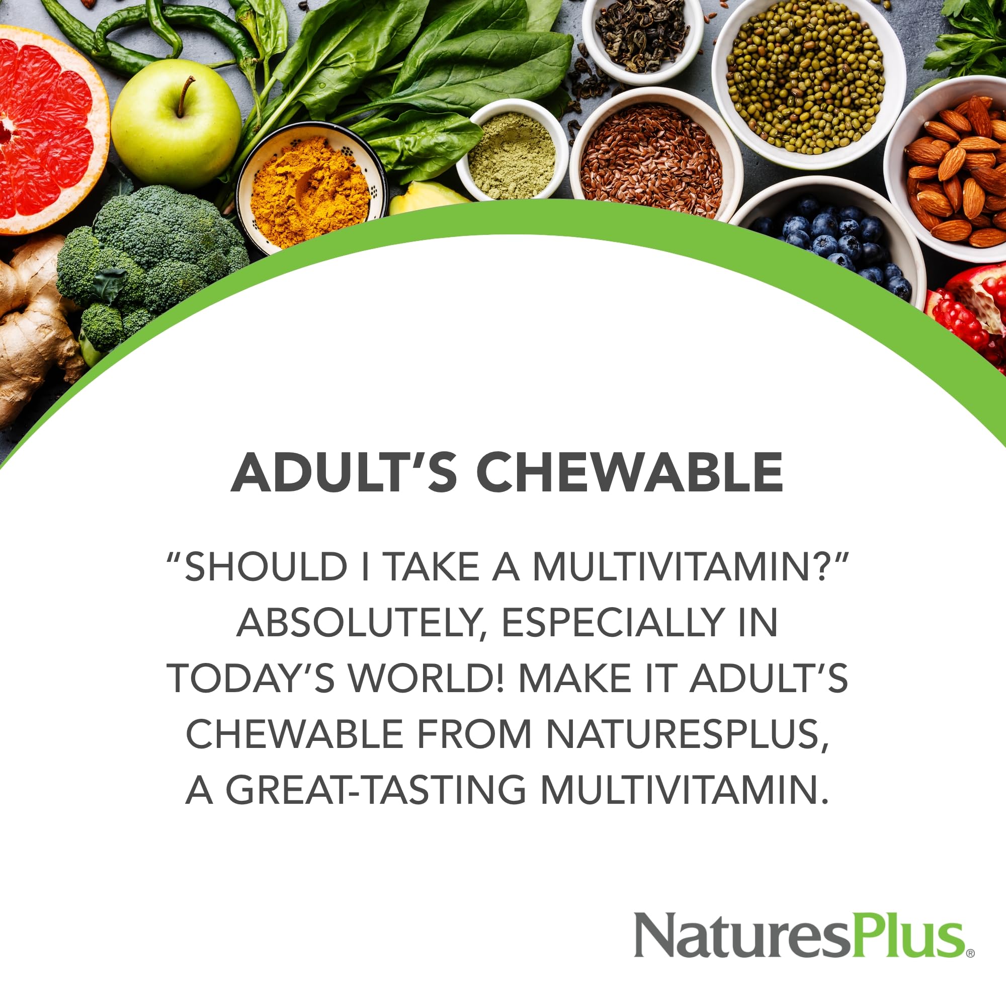 NaturesPlus Adult's Chewable Multivitamin - Exotic Red Berry Flavor | 180 Total Servings (90 Tablets x 2) | Vegetarian & Gluten Free