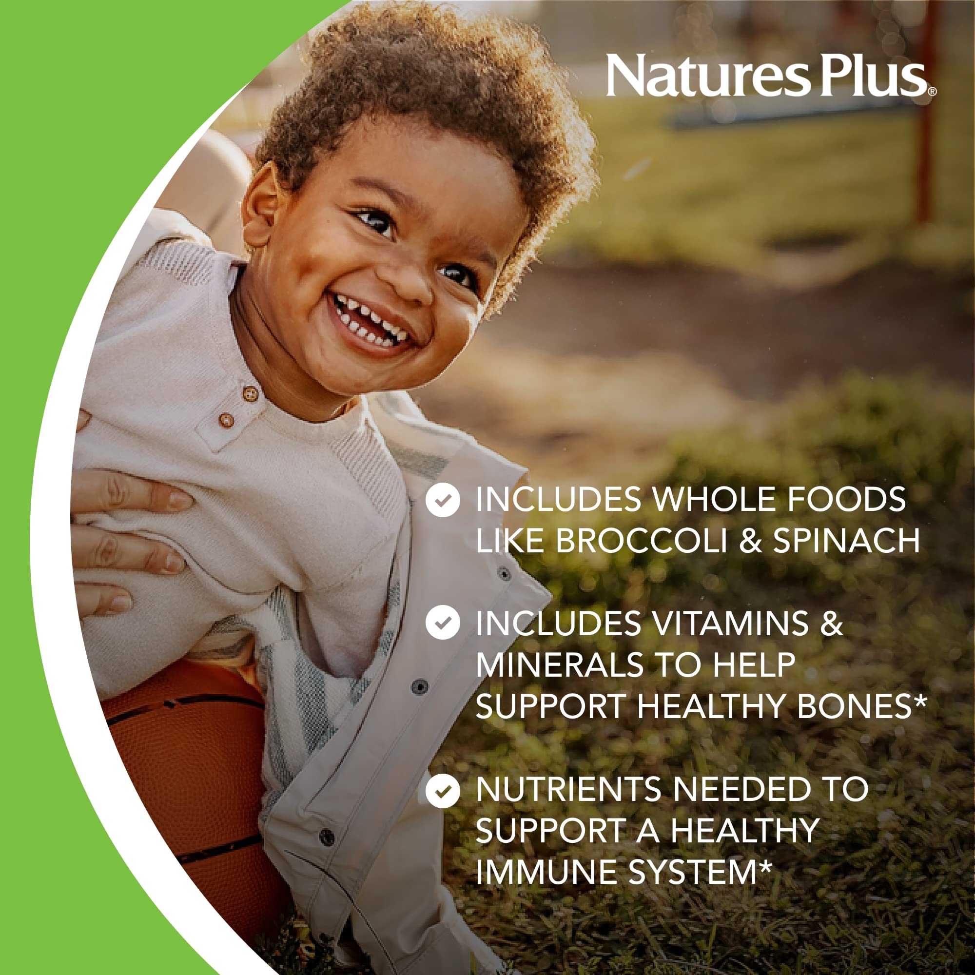 Nature's Plus Animal Parade Grape Kids Multivitamin – 180 Chewables, 90 Servings