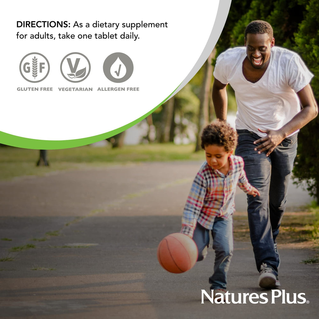 NaturesPlus Folic Acid Hearts (Methylfolate) - 400 mcg, 90 Vegetarian Tablets | B6 & B12 (Methylcobalamin) | Gluten-Free | 90 Servings