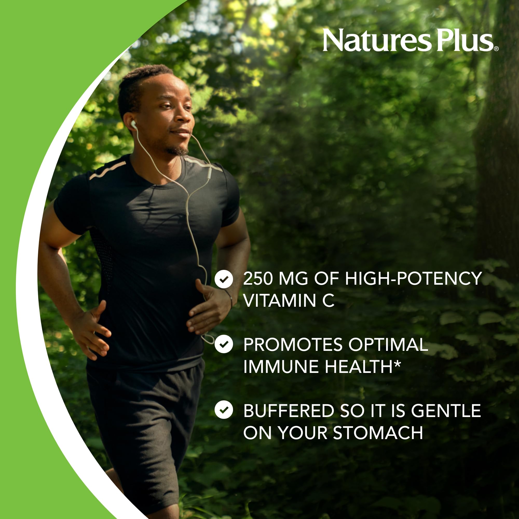 NaturesPlus Orange Juice C 250 mg Chewable – 90 Vegetarian Tablets | High Potency Immune Support