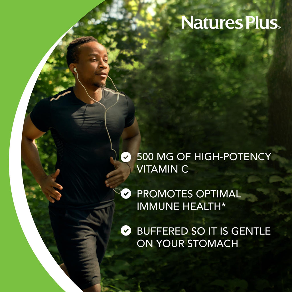 NaturesPlus Orange Juice Vitamin C 500 mg - 360 Servings (2-Pack) - Gentle on Stomach, Vegan, Gluten Free, Immune Support