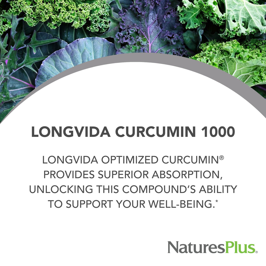 NaturesPlus PRO Longvida Curcumin 1000 mg – 30 Tablets | Antioxidant Support