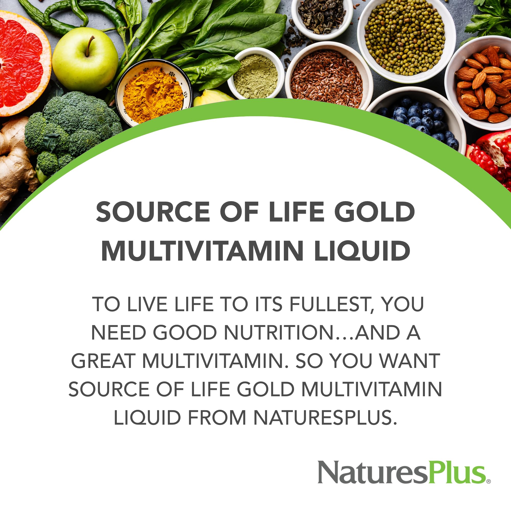 NaturesPlus Source of Life Gold Liquid Multivitamin – 30 oz for Energy, Immunity & Well-Being