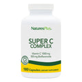 NaturesPlus Super C Complex – 180 Capsules Pack of 2 – 1000 mg Vitamin C & 500 mg Bioflavonoids – Vegan, Gluten-Free | 180 Servings
