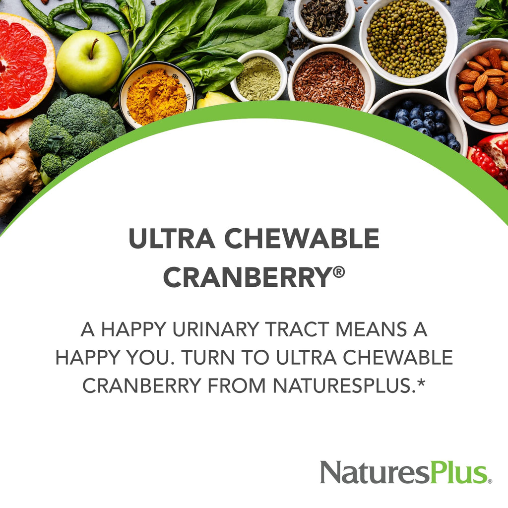 NaturesPlus Ultra Chewable Cranberry Love Berries – 2 Pack | Urinary Tract Health, Non-GMO, Gluten Free