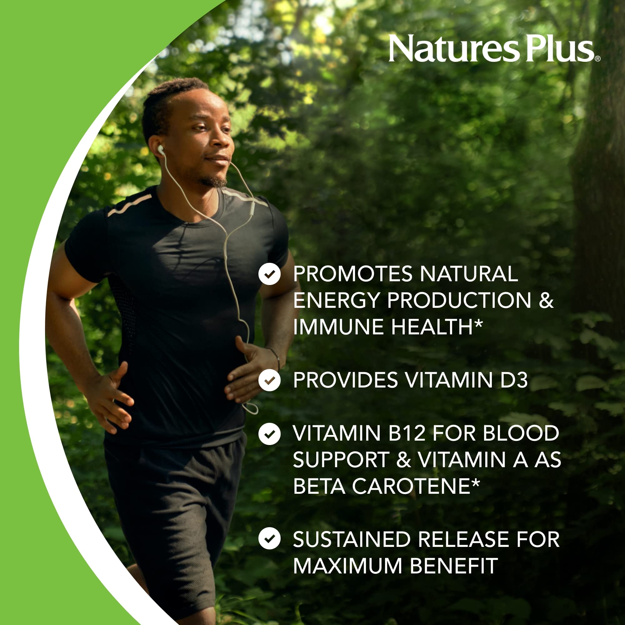 NaturesPlus Ultra II Daily - 180 Tablets | Multivitamin with Whole Foods for Daily Energy & Immune Support | Sustained Release