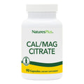 NaturesPlus Cal/Mag Citrate - 90 Veg Capsules | 500 mg Ca / 250 mg Mg | 30 Servings