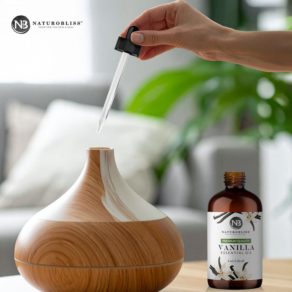 NaturoBliss Vanilla Essential Oil (4oz) – Premium Quality, 100% Pure