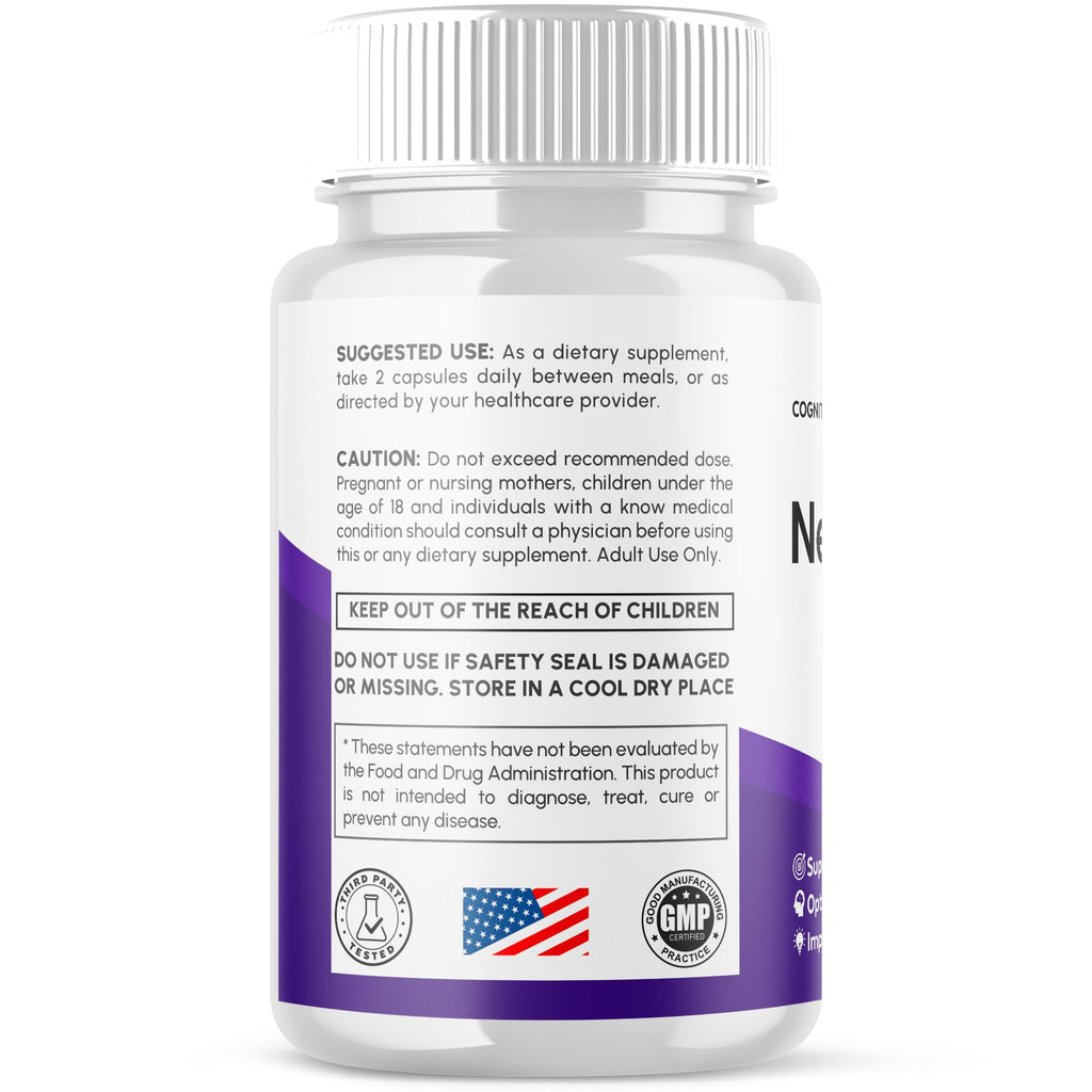 Neurocept Capsules – Brain Health Supplement with All-Natural Ingredients (60 Capsules)