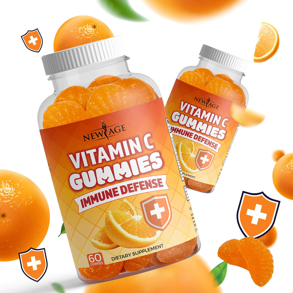 New Age Vitamin C Gummies Orange – Immune Support (60 Gummies)