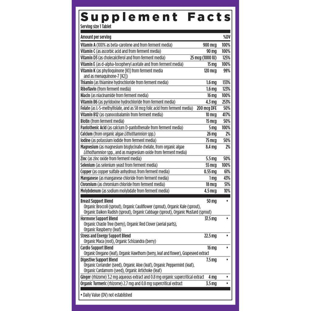 New Chapter Women’s 40+ Multivitamin – One Daily, Fermented Nutrients, Gentle on Empty Stomach