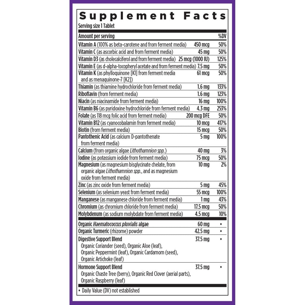 New Chapter Women’s Multivitamin 55+ – One Daily, Fermented Nutrients for Immune, Energy & Bone Health