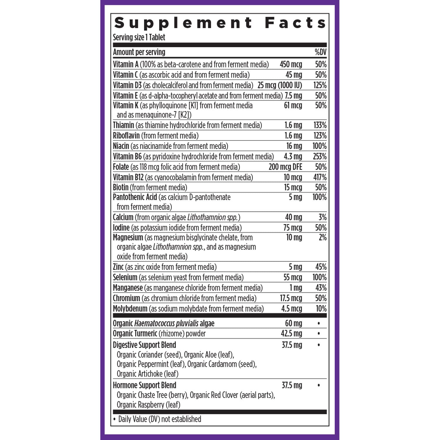 New Chapter Women’s Multivitamin 55+ – One Daily, Fermented Nutrients for Immune, Energy & Bone Health