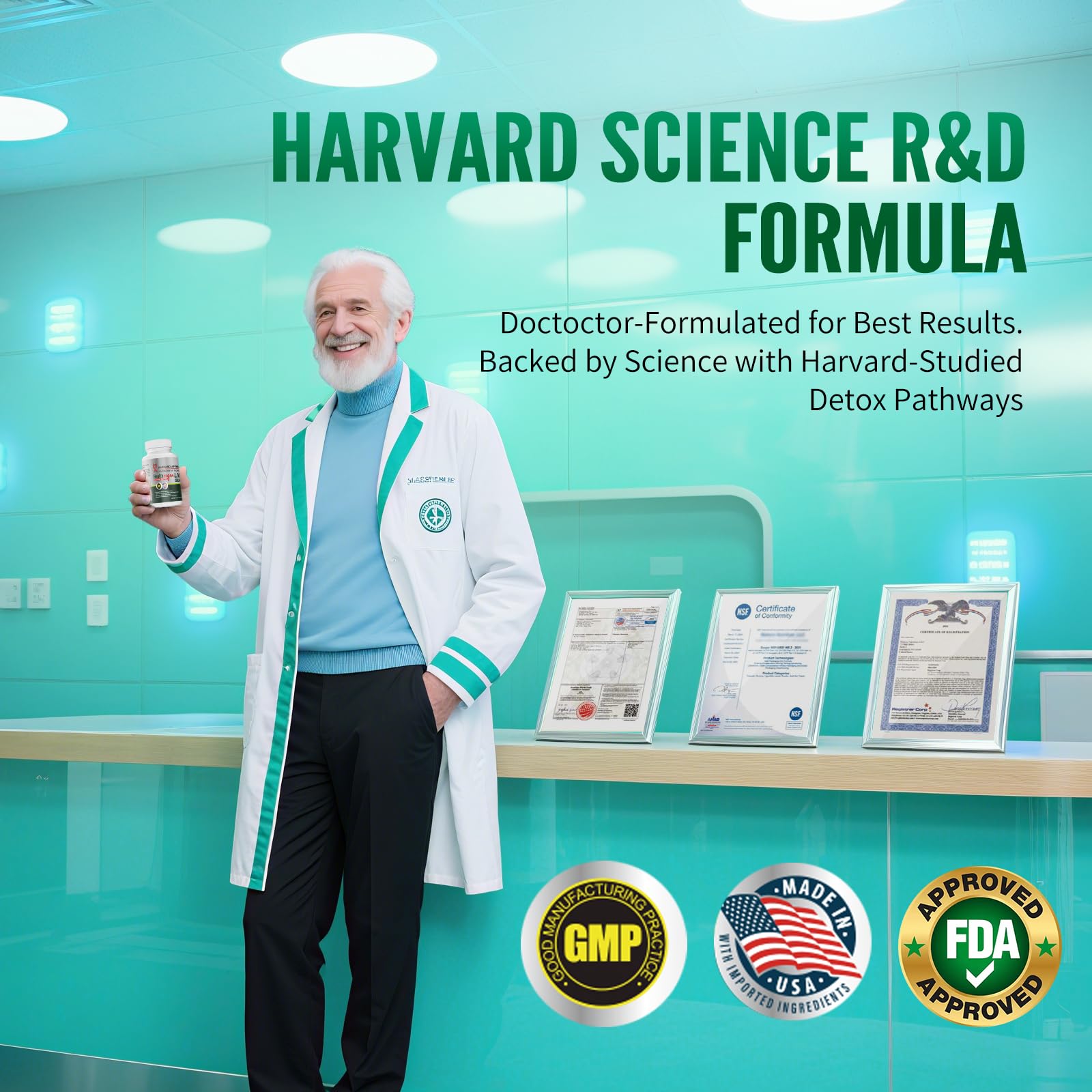 NHDH Harvard Apparatus Liver Cleanse Detox & Repair - 14-in-1 Herbal Support, 60 Tablets