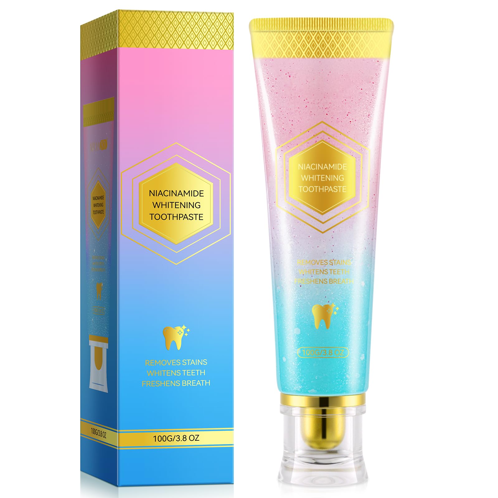 Niacinamide Whitening Toothpaste | Intensive Whitening, Stain Removal, Enamel Protection (1PC)