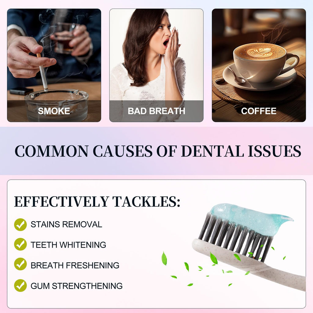 Niacinamide Whitening Toothpaste, Nicotinamide White Toothpaste, Gentle Care Deep Stain Removal, Improves Gum Health, Protects Tooth Enamel, Fresh Breath
