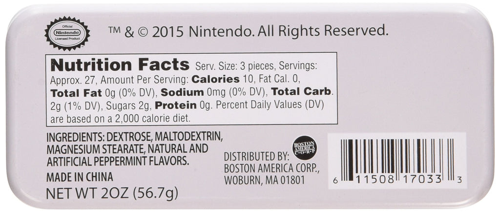 Nintendo Power Mints Display Peppermint 2 oz – Officially Licensed Nintendo Merchandise