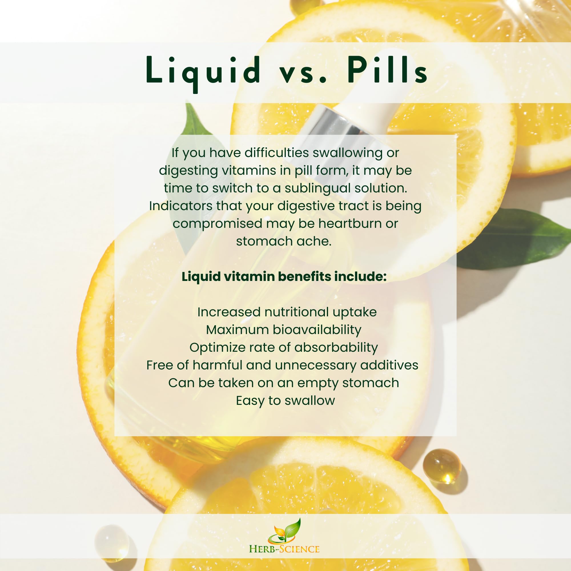 Herb-Science Liquid Vitamin B12 – Cold-Pressed, Vegan Sublingual Drops (1 oz)