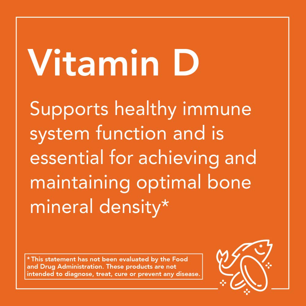 Now Foods Vitamin D3 5,000 IU – 240 Softgels (Pack of 2)