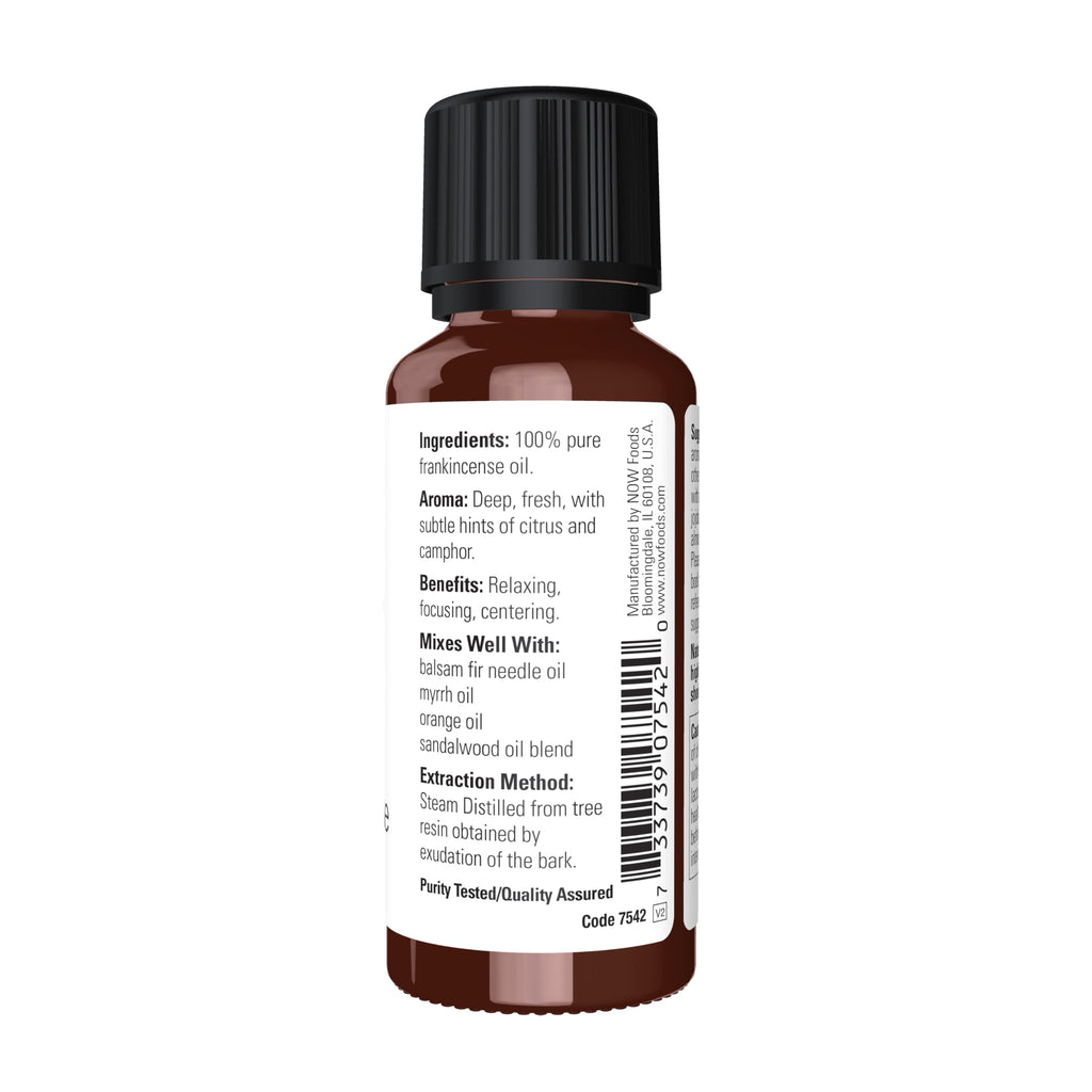 NOW Frankincense Essential Oil - Centering Aromatherapy, 1 oz, Pure