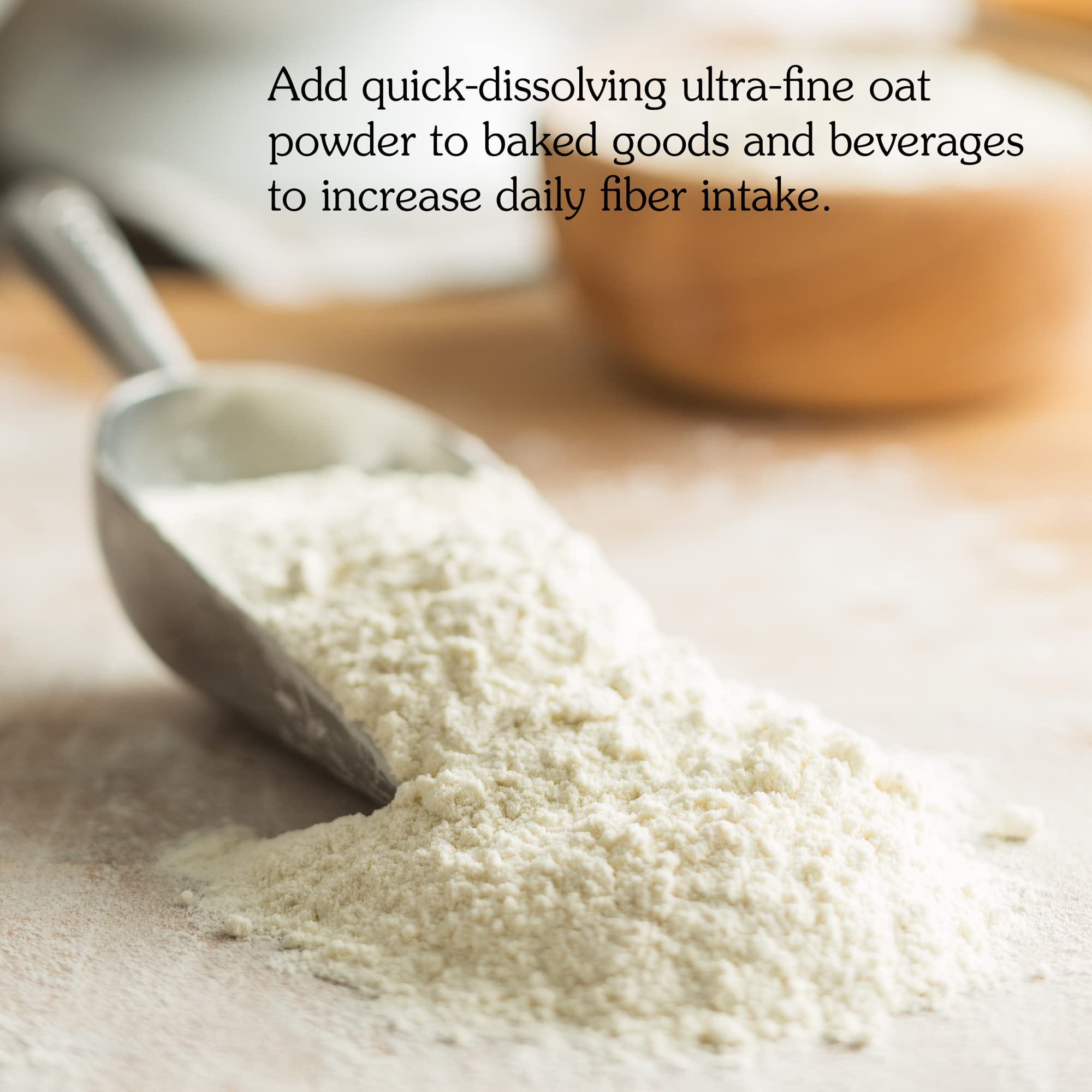 NuNaturals Oat Fiber Powder – All Natural Non-GMO, 1 lb | Supports Digestive Health