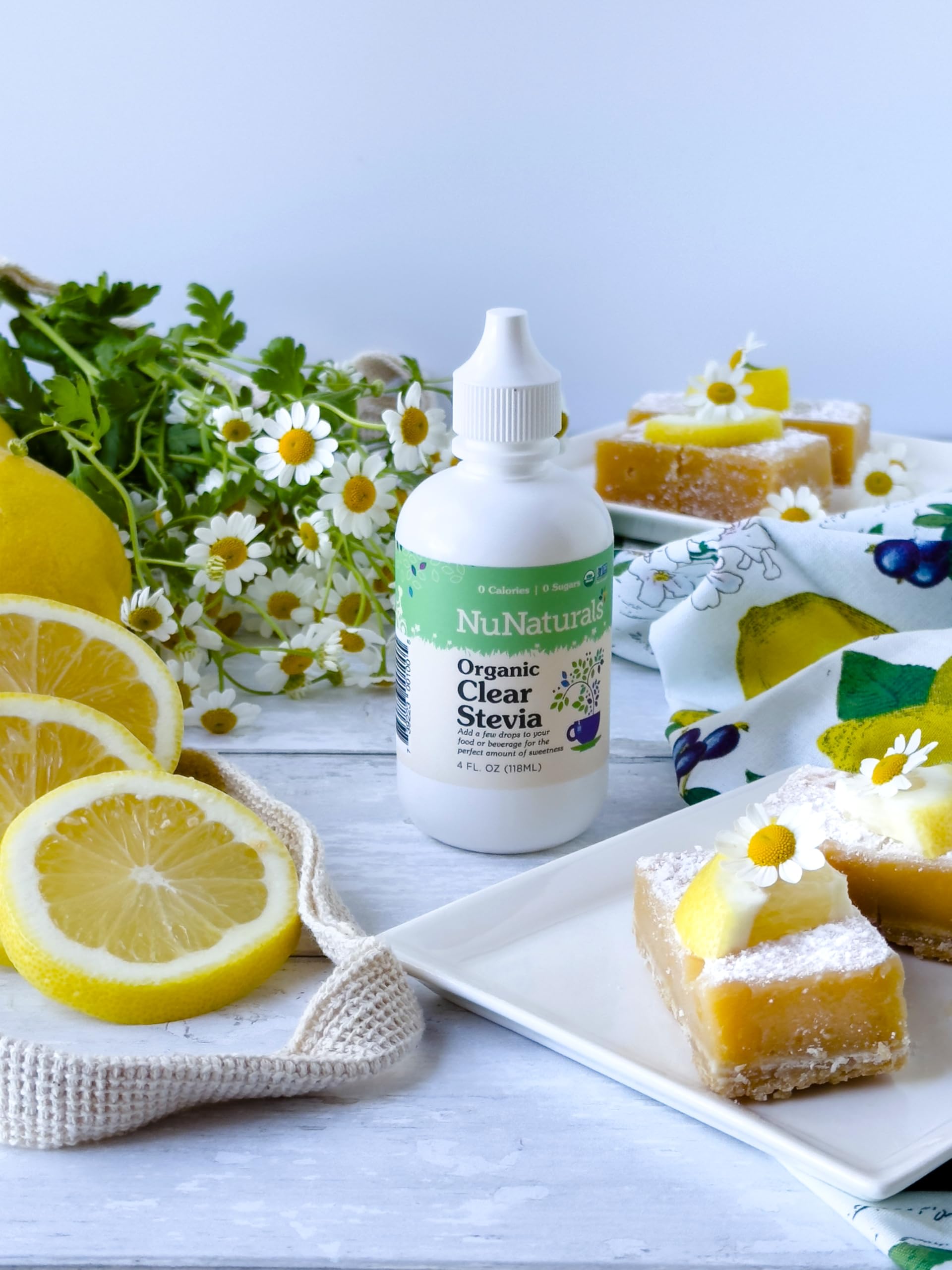 NuNaturals Organic Clear Extract Stevia – Plant-Based Liquid Sweetener, 4 oz Bottle, Sugar-Free