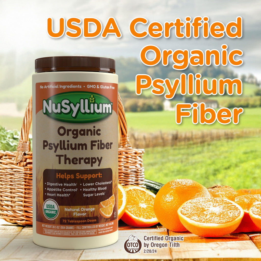 NuSyllium Ultra Psyllium Husk Powder Organic 10.7 oz – Sugar Free Keto Fiber
