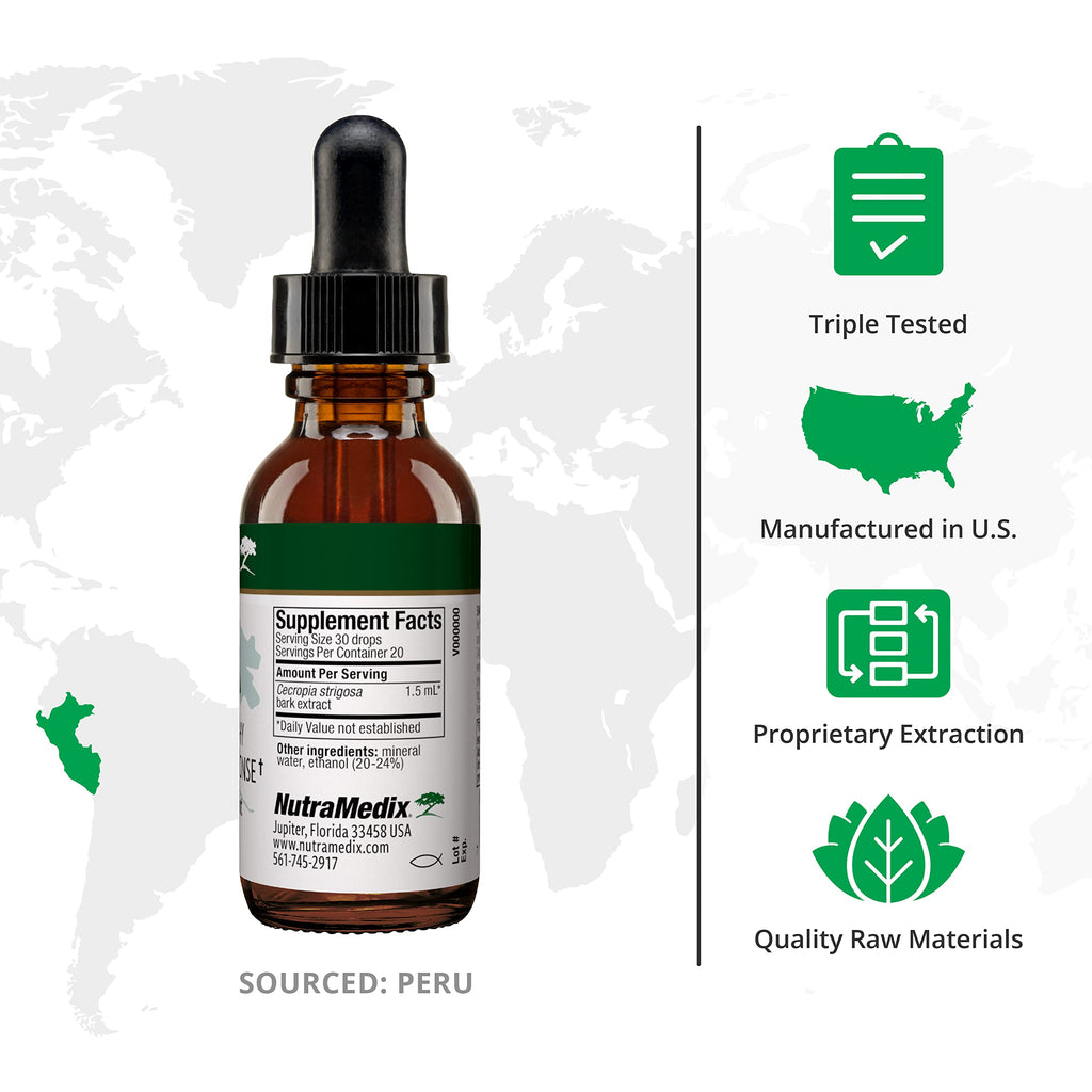 NutraMedix Immune Support Liquid – Takuna Blanca Bark Extract (1oz/30ml) for Women & Men