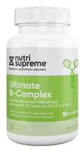 Nutri Supreme Ultimate B Complex with Methylfolate – Highly Absorbable B Vitamins | 60 Capsules