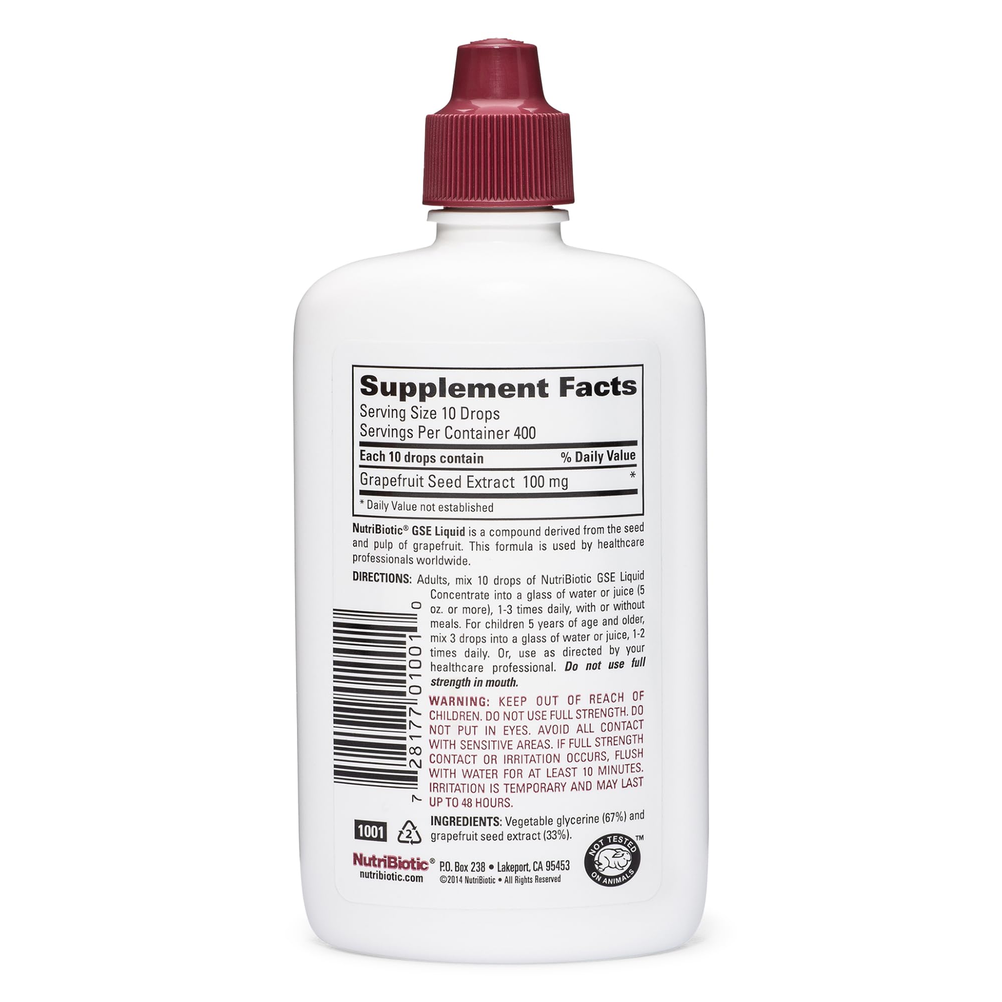 NutriBiotic GSE 4 Oz Liquid – Grapefruit Seed Extract with Bioflavonoids | Vegan, Gluten Free, Non-GMO (Pack of 2)