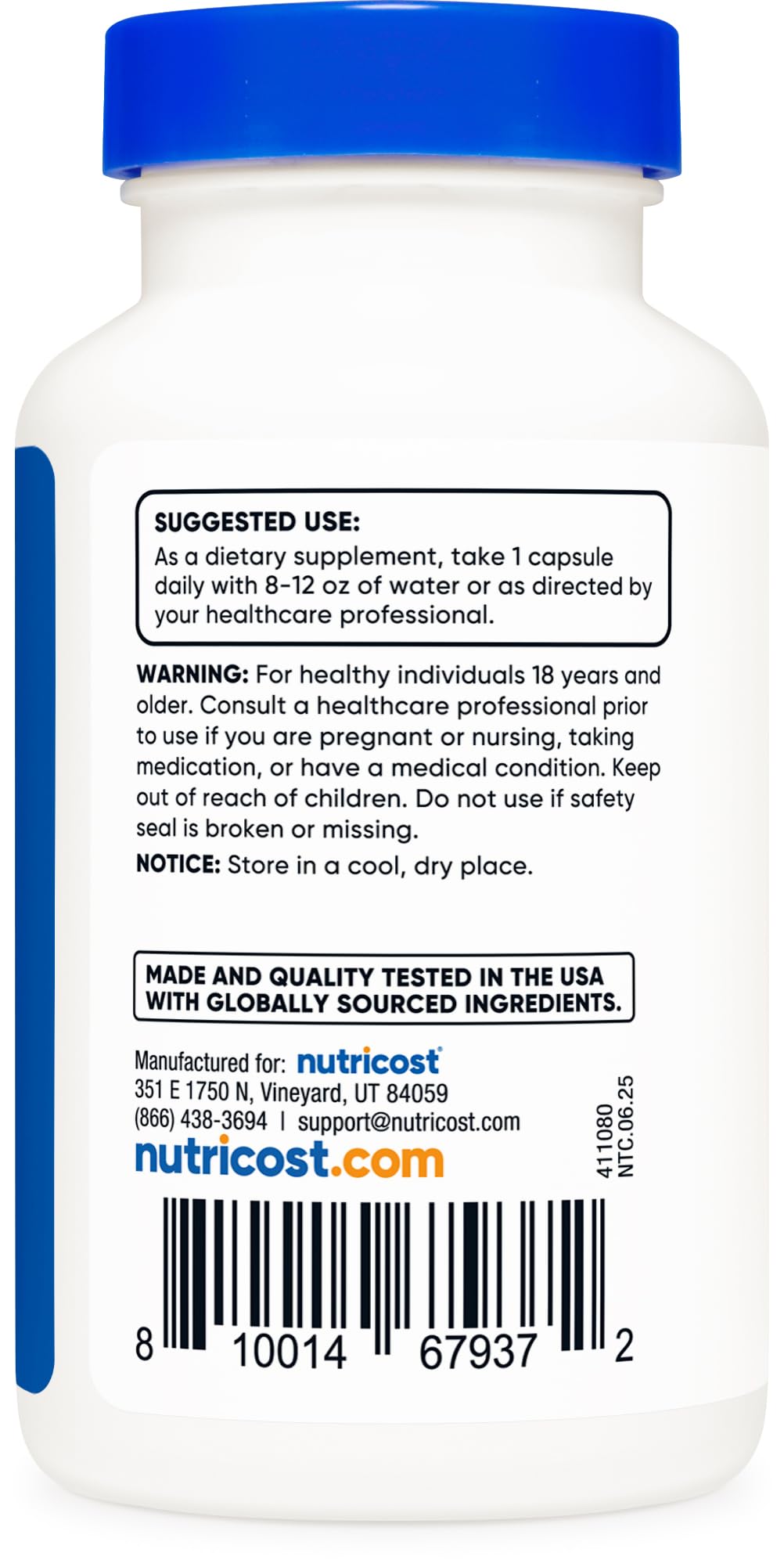Nutricost L-Theanine 200mg - 120 Capsules | Double Strength, Non-GMO, Gluten Free