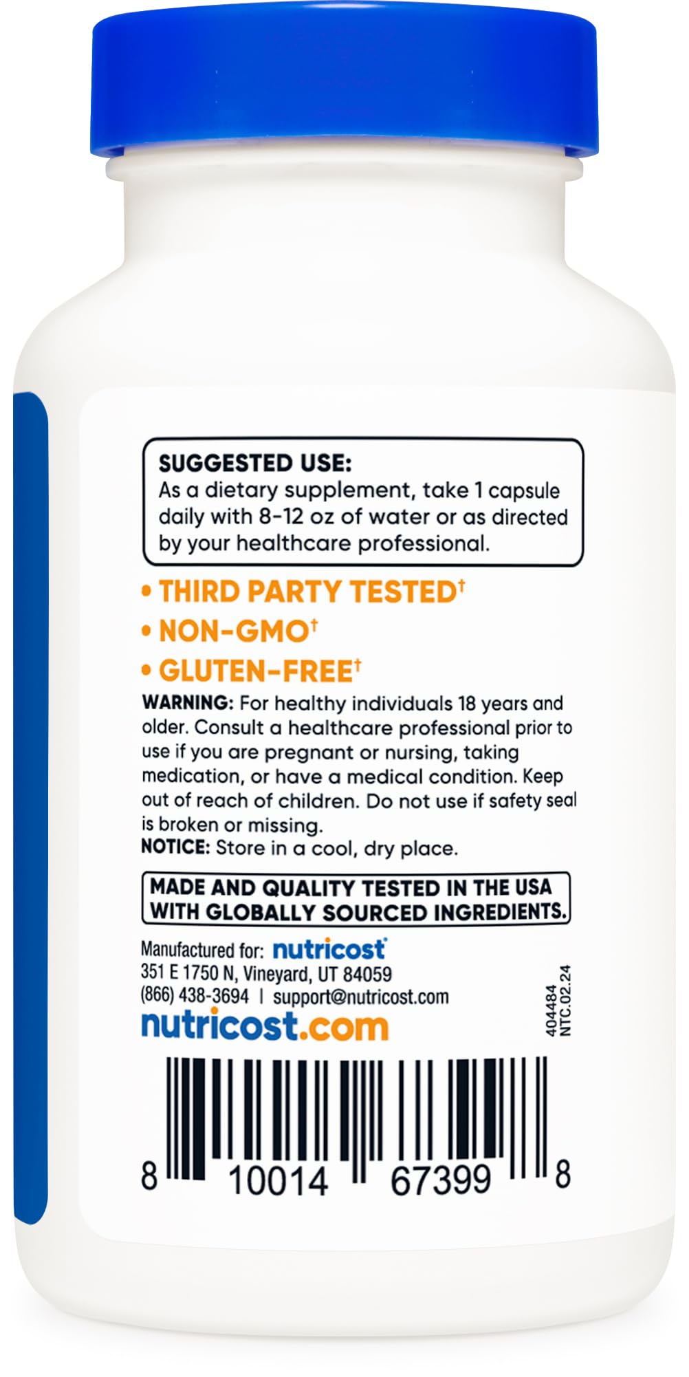 Nutricost Serrapeptase 120,000 SPU - 120 Capsules | Gluten Free, Non-GMO, Vegetarian Friendly