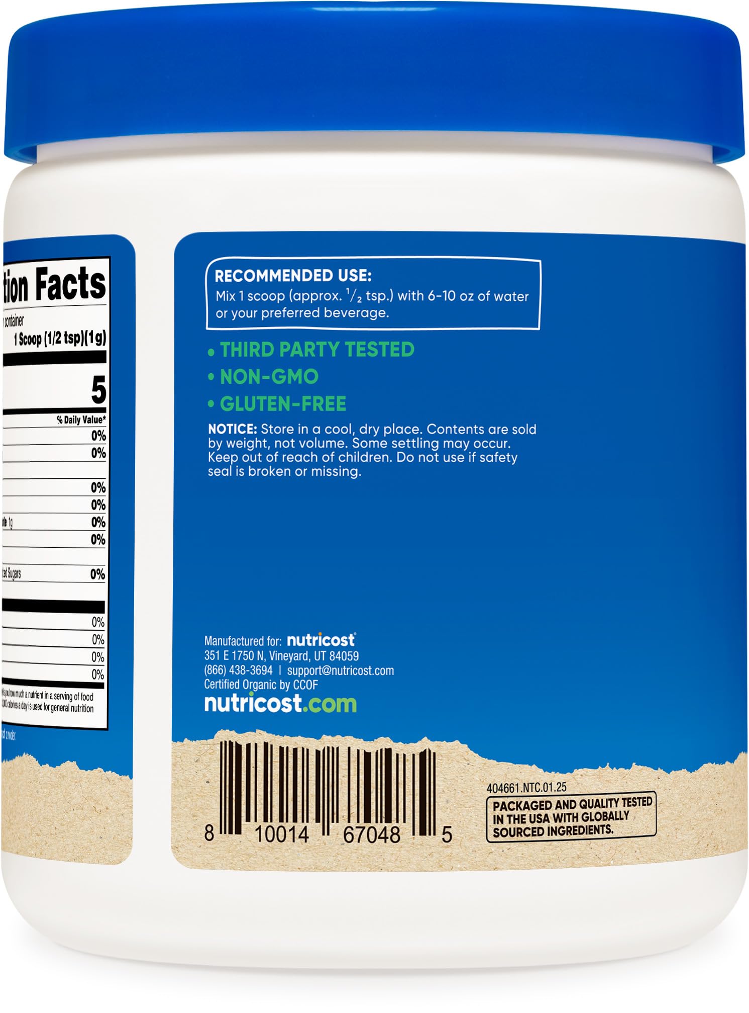 Nutricost Organic Spinach Powder 8oz – USDA Organic, Non-GMO, 56 Servings