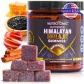 NutroTonic Organic Shilajit Gummies – Apple Cinnamon, No Added Sugar, 30 Gummies