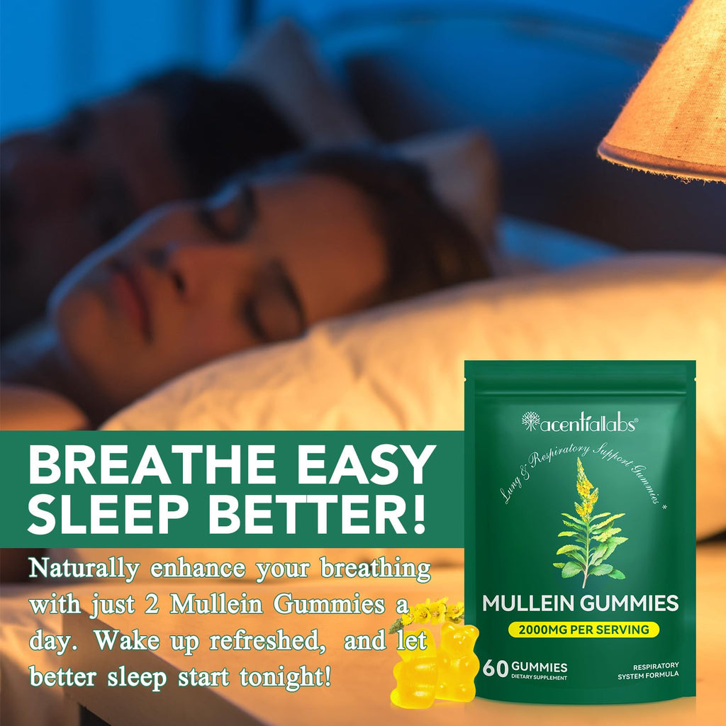 Nyloriaine Mullein Gummies for Lungs – Mullein Extract & Immune Support
