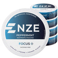 NZE Caffeine Free Nootropic Pouches (Peppermint) - 5 Can Pack | Alpha GPC, L-Tyrosine & L-Theanine