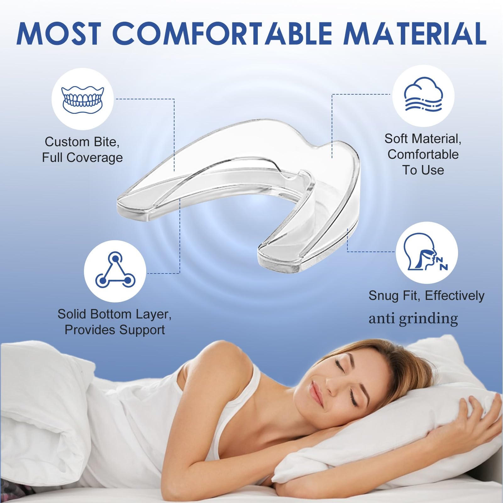 OHALEEP Anti Grinding Mouth Guard for Night Teeth Clenching
