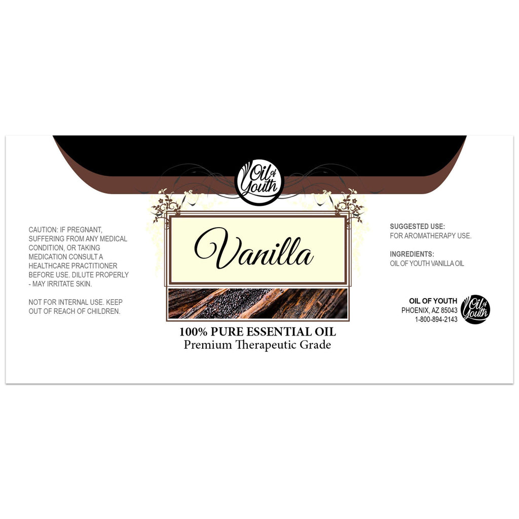 Oil of Youth Vanilla Essential Oil 16oz – Pure Therapeutic Grade for Diffusers & Skin
