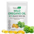 Oil of Oregano with Black Seed Oil - 6000mg Oregano Oil Capsules, Organic, Non-GMO, Gluten Free, 120 Softgels