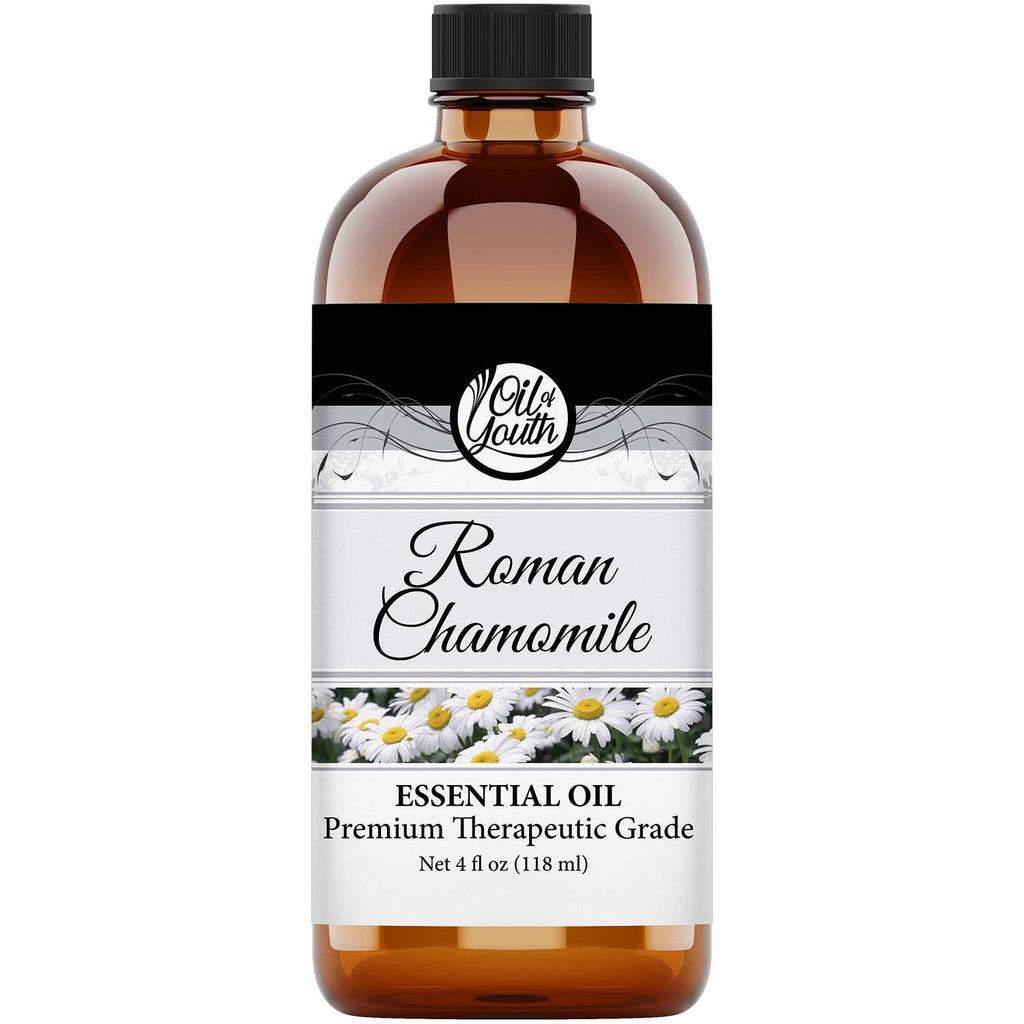 Oil of Youth Roman Chamomile Essential Oil 4oz – Therapeutic Grade