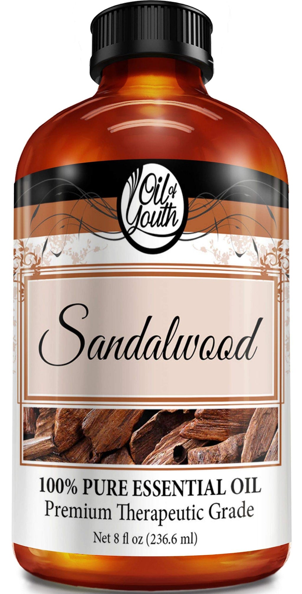 Oil of Youth Sandalwood Essential Oil (8 fl oz) | Therapeutic-Grade