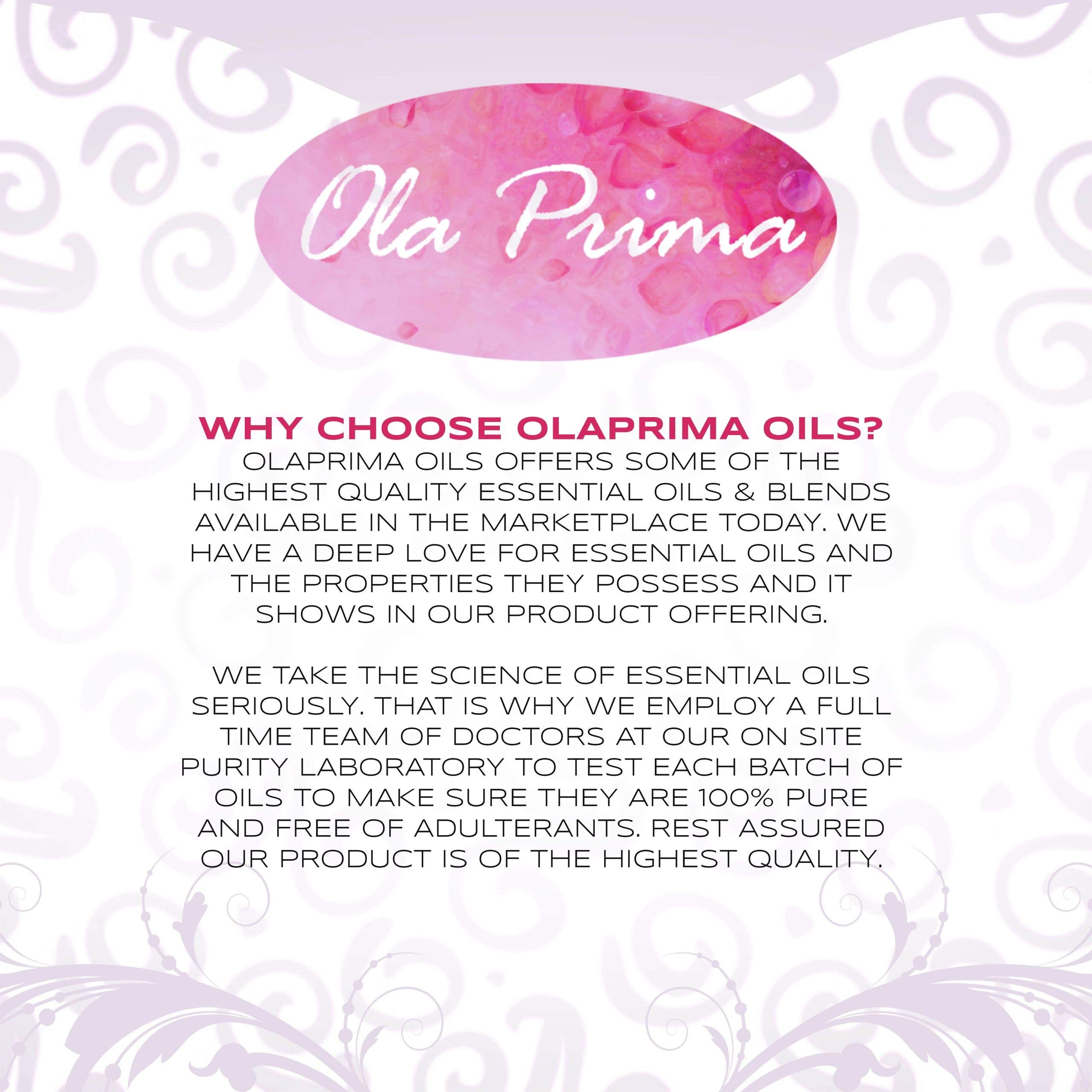 Ola Prima Oils 8oz Rose Geranium Essential Oil - Therapeutic Grade