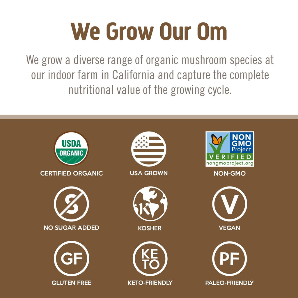 Om Mushroom Superfood Turkey Tail Organic Mushroom Powder – 7.05 oz, 100 Servings