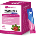 OMOGS Women's Probiotic – 120 Billion CFUs, 18 Strains, 3 Prebiotics & Cranberry Extract for Immune, Digestive, Gut and Vaginal Health
