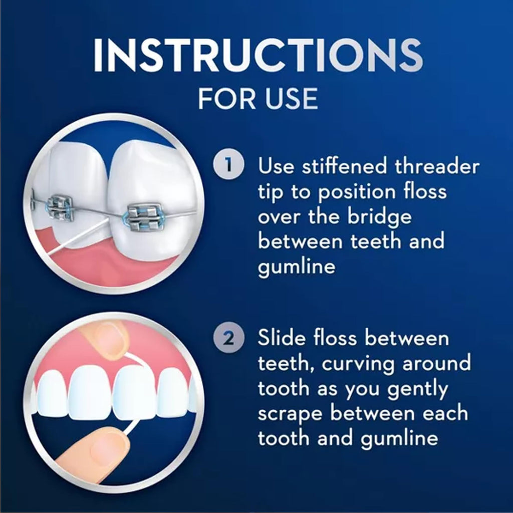 Oral-B Threader Floss 30 Count – 6 Envelopes of 5 Threaders (Pack of 5)