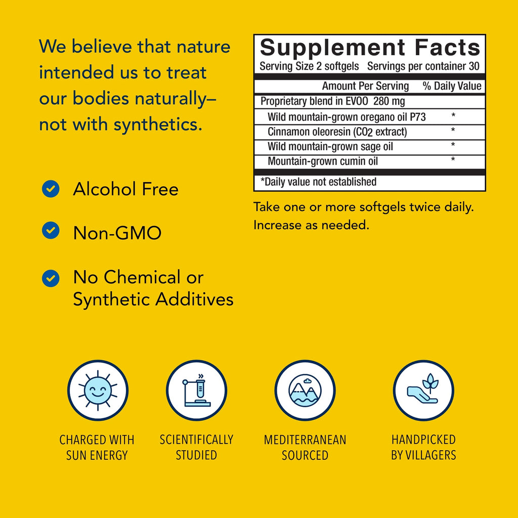 OregaResp P73-60 Softgels – Immune & Respiratory Support (Non-GMO) – 30 Servings