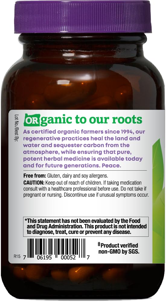 Oregon's Wild Harvest Organic Ginger Capsules – 1000 mg, Non-GMO, Stomach Support (90 Count)
