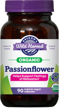 Oregon's Wild Harvest Passion Flower Organic Vegan Capsules, 90 Count
